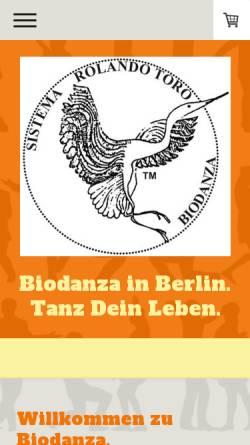 Vorschau der mobilen Webseite www.biodanza-berlin.com, Biodanza in Berlin