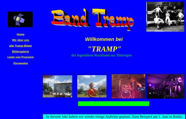 Vorschau von www.band-tramp.de, Tramp