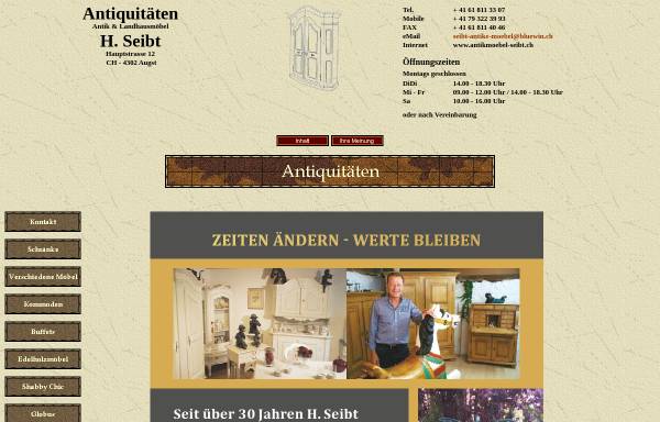 Vorschau von www.antikmoebel-seibt.ch, Antiquitäten Seibt