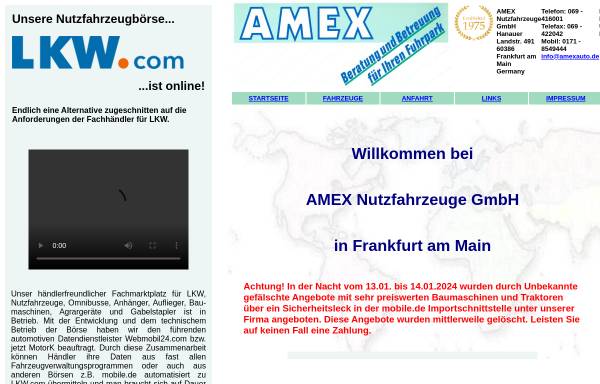 Vorschau von www.amexauto.de, LKW.com