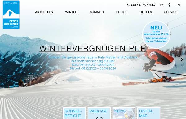 Vorschau von www.matrei-ski.at, Matreier Bergbahnen Goldried