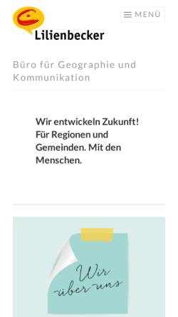Vorschau der mobilen Webseite www.lilienbecker.de, Lilienbecker GbR