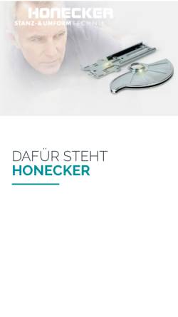 Vorschau der mobilen Webseite www.honeckergmbh.de, Honecker GmbH