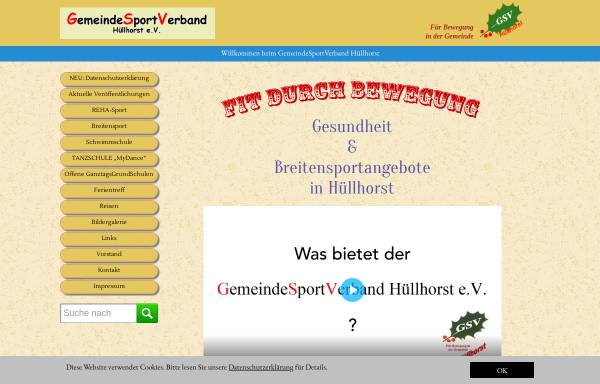 Vorschau von www.gsv-huellhorst.de, GemeindeSportVerband Hüllhorst e.V.