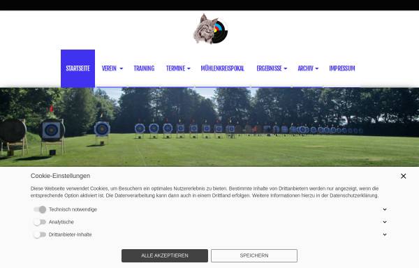 Vorschau von www.blauweiss-bogensport.de, SV Blau-Weiss Oberbauerschaft, Abteilung Bogensport