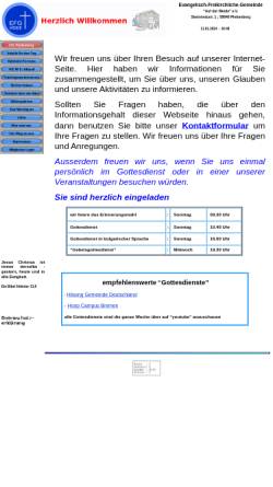 Vorschau der mobilen Webseite www.christen-in-plettenberg.de, Evangelisch-Freikirchliche-Gemeinde “Auf der Weide” e.V.