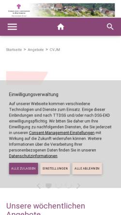 Vorschau der mobilen Webseite www.cvjm-schnait.de, CVJM Schnait e. V.
