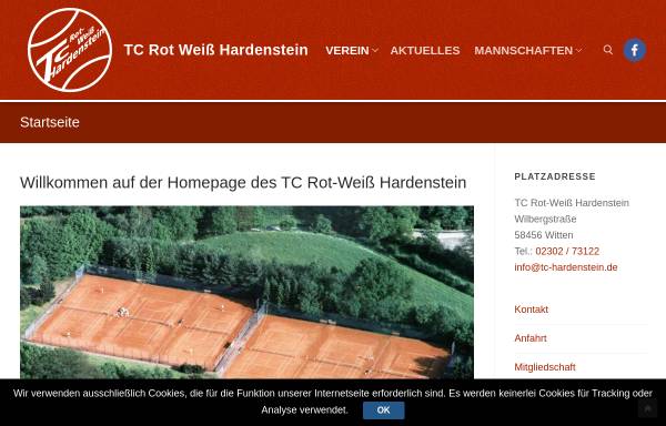 Vorschau von tc-hardenstein.de, TC Rot-Weiß Hardenstein