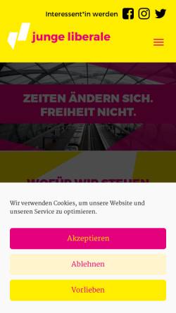 Vorschau der mobilen Webseite www.julis-hh.de, JuLis - Junge Liberale Hamburg