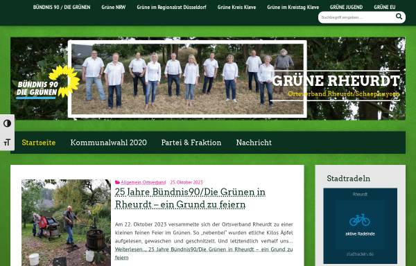 Vorschau von www.gruene-rheurdt.de, Bündnis 90/Die Grünen Rheurdt