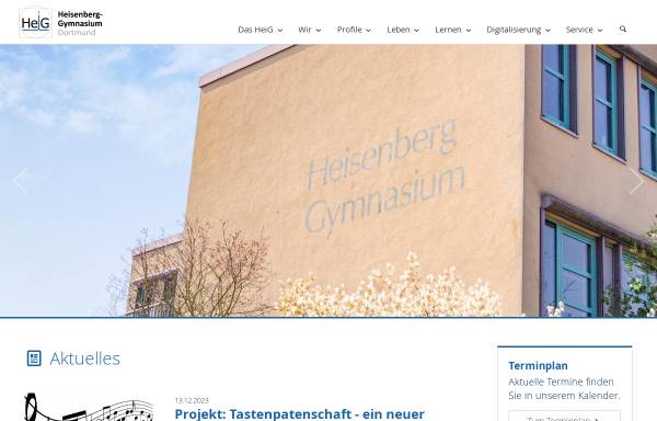 Vorschau von www.heig-do.de, Heisenberg-Gymnasium