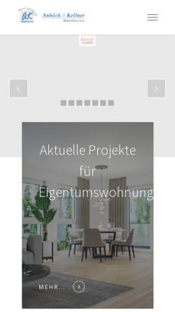 Vorschau der mobilen Webseite www.ak-massivhaus.de, Anköck & Kellner Massivhaus GmbH