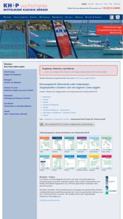 Vorschau der mobilen Webseite www.khp-yachtcharter.de, KH+P Yachtcharter