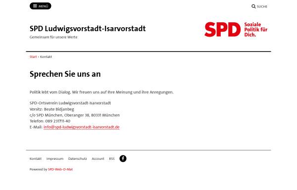 Vorschau von spdisarvorstadt.de, SPD Isarvorstadt