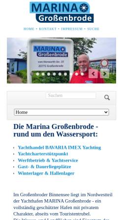 Vorschau der mobilen Webseite marina-grossenbrode.de, Marina Grossenbrode