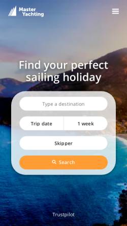 Vorschau der mobilen Webseite master-yachting.de, Master Yachting