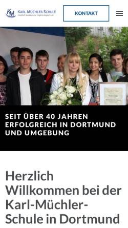 Vorschau der mobilen Webseite www.karl-muechler-schule.de, Karl-Müchler-Schule