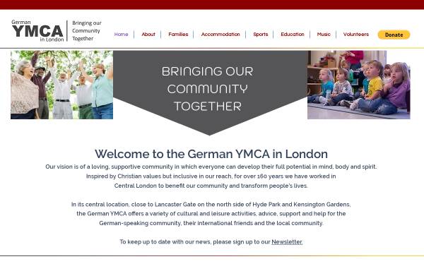 Vorschau von www.german-ymca.org.uk, German YMCA in London