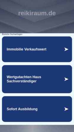 Vorschau der mobilen Webseite www.reikiraum.de, Christian Witzlsperger