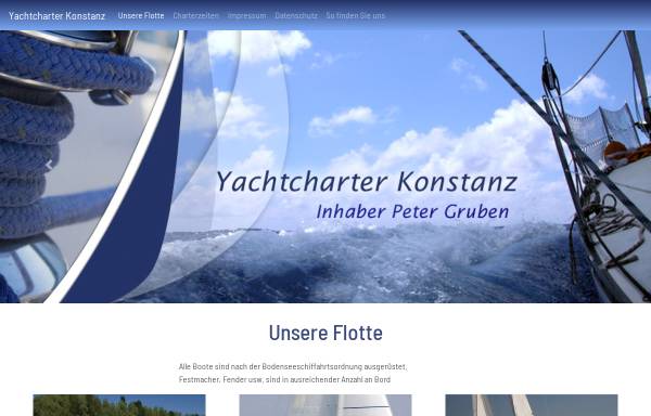 Vorschau von yachtcharter-konstanz.de, Peter Gruben Yachtcharter Bodensee