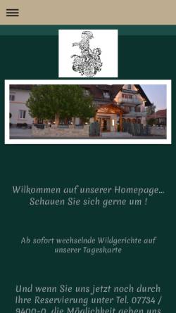 Vorschau der mobilen Webseite www.landgasthof-wider.de, Landgasthof  Wider