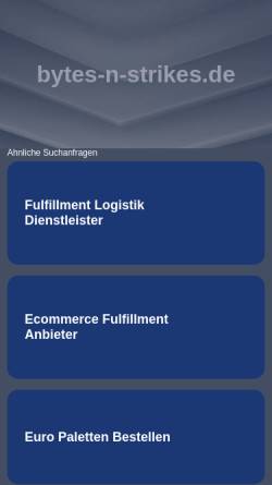 Vorschau der mobilen Webseite www.bytes-n-strikes.de, Bytes n Strikes