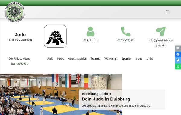 Vorschau von psv-duisburg.de, PSV-Duisburg-Judo