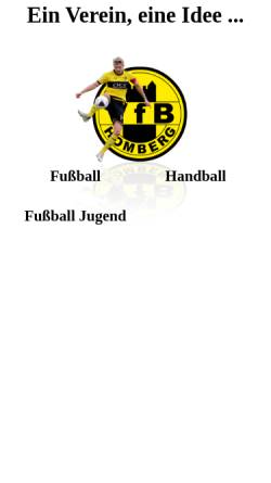 Vorschau der mobilen Webseite www.vfb-homberg.de, VfB Homberg