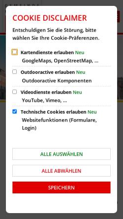 Vorschau der mobilen Webseite www.wachtendonk.de, Gemeinde Wachtendonk / Wankum