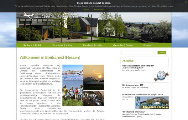 Vorschau von www.gemeinde-breitscheid.de, Gemeinde Breitscheid