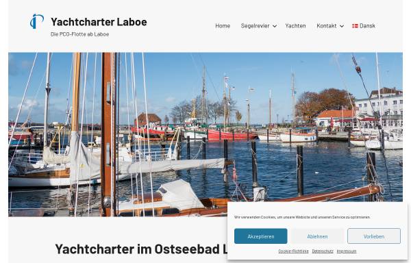Vorschau von yachtcharter-laboe.de, Yachtcharter Laboe