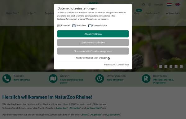 Vorschau von www.naturzoo.de, Naturzoo Rheine