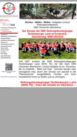 Vorschau der mobilen Webseite www.rhg-tecklenburger-land.de, DRK Rettungshundegruppe Tecklenburger Land