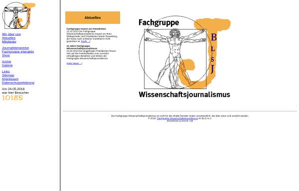 Vorschau von www.fachgruppe-wissenschaftsjournalismus.de, Fachgruppe Wissenschaftsjournalismus im Bund lesbischer und schwuler JournalistInnen e.V.