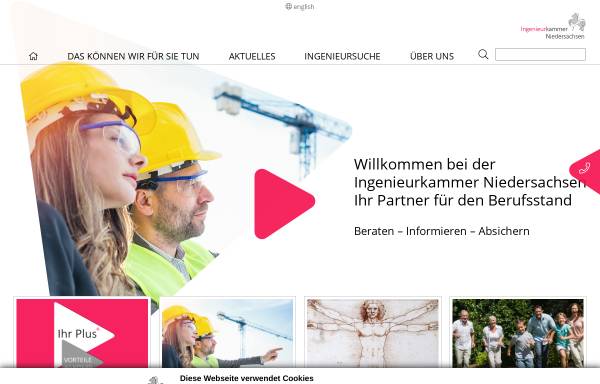 Vorschau von www.ingenieurkammer.de, Ingenieurkammer Niedersachsen