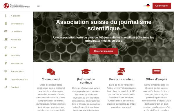 Vorschau von www.science-journalism.ch, Schweizer Klub für Wissenschaftsjournalismus