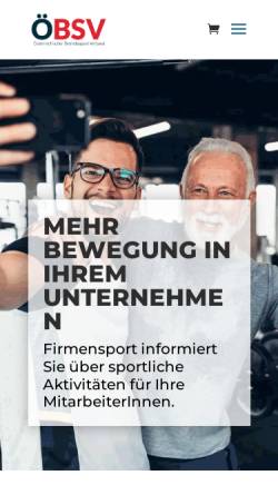Vorschau der mobilen Webseite www.betriebssport.at, Österreichischer Betriebssportverband