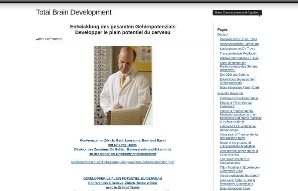 Vorschau von www.totalbrain.ch, Entwicklung des gesamten Gehirnpotenzials