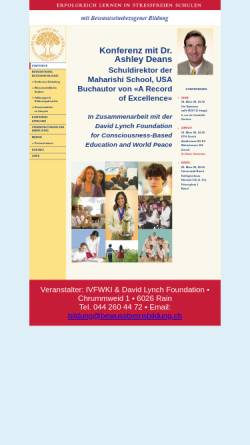 Vorschau der mobilen Webseite www.bewusstseinsbildung.ch, Erfolgreich Lernen in stressfreien Schulen