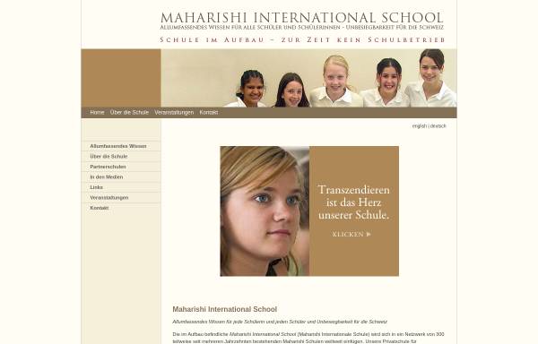 Vorschau von www.maharishischool.ch, Maharishi International School in der Schweiz