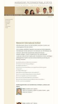Vorschau der mobilen Webseite www.maharishischool.ch, Maharishi International School in der Schweiz
