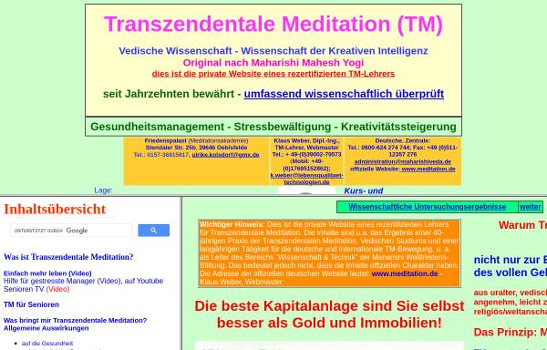 Vorschau von www.tm-konstanz.de, Transzendentale Meditation am Bodensee