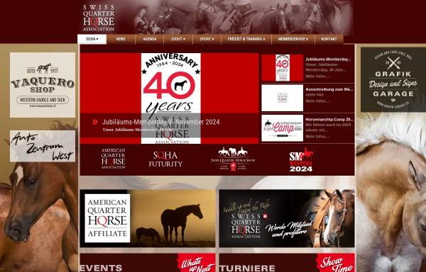Vorschau von www.sqha.ch, SQHA - Swiss Quarter Horse Association