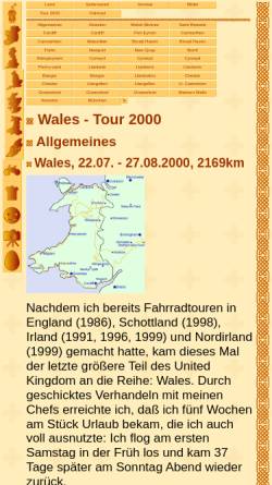 Vorschau der mobilen Webseite www.andreas-waechter.de, Wales - Tour 2000 [Andreas Wächter]