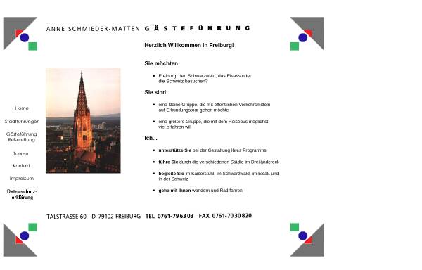 Vorschau von www.freiburg-und-mehr.de, Anne Schmieder-Matten, Gästeführung