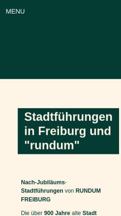 Vorschau der mobilen Webseite www.rundum-freiburg.de, Rundum Freiburg