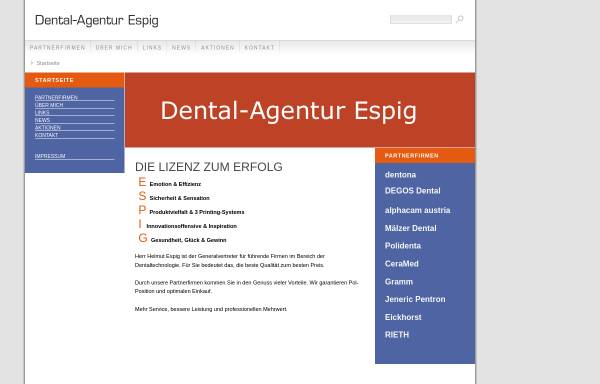Vorschau von www.dental-espig.at, Dental-Agentur Helmut Espig