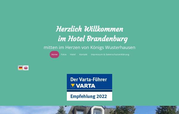 Vorschau von www.hotel-brandenburg-kw.de, Hotel Brandenburg