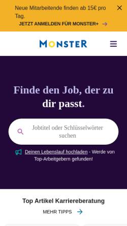 Vorschau der mobilen Webseite www.jobpilot.at, Jobpilot.at