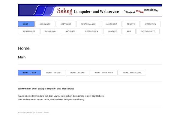 Vorschau von sakag.de, Sakag Computer- und Webservice